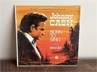 Johnny Cash born to sing vinyl LP record