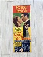 Song of Russia original 1944 vintage insert movie