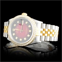 36mm Diamond Rolex DateJust Watch