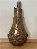 copper black powder flask