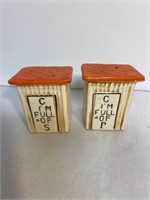 Vintage Outhouse S/P Shakers