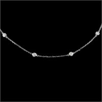 1.13ctw Diamond Necklace in 18K Gold