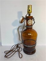 Vintage German Beer Bottle Lamp