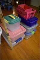 Lot of Totes & Containers