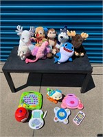 Plushies and Vtech Learning Toys
