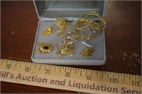 Lot of Marked Gold Necklaces - Untested