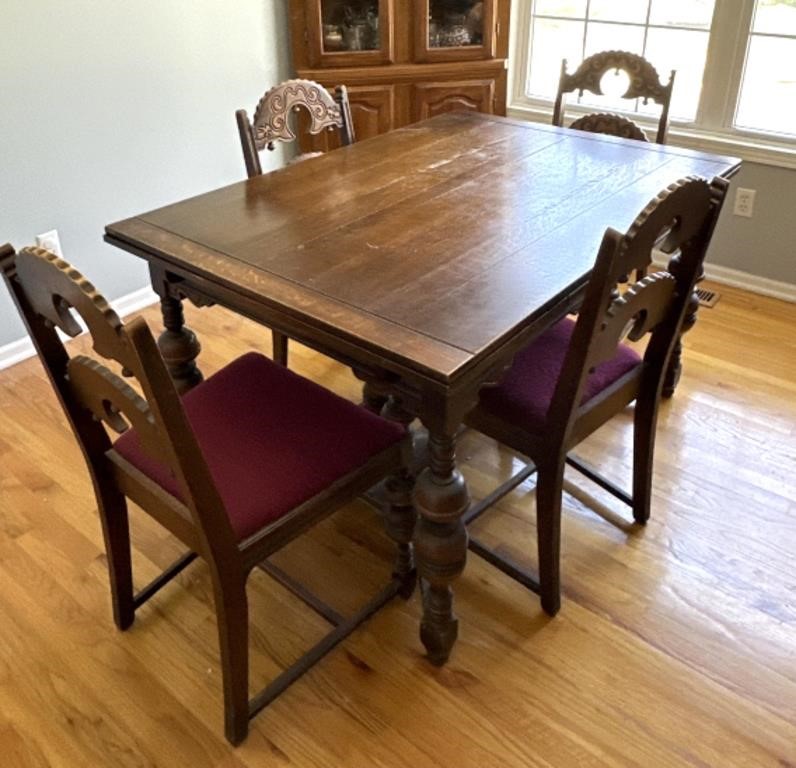 Antique Abernathy dining room table