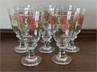 8 FRANCISCAN water goblets - no chips or breaks