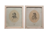 (2) Framed Prints of Albert & Elisabeth