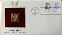 Mary Lyon Pioneer In Women's Education Gold Stamp