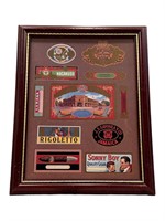 Framed Cigar Label Wall Art Piece
