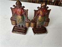 Bookends--Lady with Well Buckets