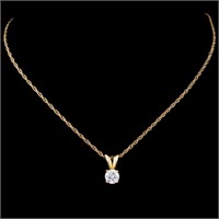 0.30ctw Diamond Pendant - 14K Gold