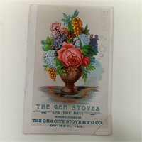 The Gem Stove Advertising Trading Card