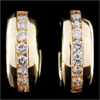 1.31ctw Diamond Earrings in 14K Gold