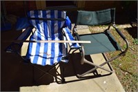 Two Good Folding Lawn Chairs
