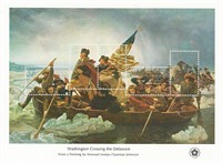 Washington Crossing the Delaware Stamp Sheet