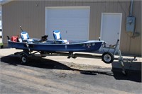 1999 River Master Boat 14 Foot Fishing Boat & Tr