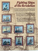 Fighting Ships of the Revolution Stamp Set