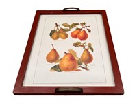 Framed Pear Wall Art Piece