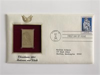Christmas 1985: Madonna and Child Gold Stamp Repli