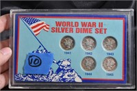 World War 2 Silver Dime set