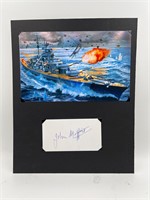 Sank the Bismark autograph - Historic John Moffat