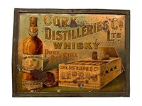 Tin Cork Distilleries Advertising Sign