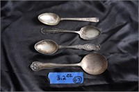 3.2 rogers and son,green duck sterling spoons