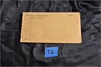 1956 Mint 5 coin set with original envelope