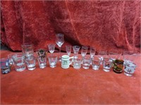 Shot glass barware glass collection.