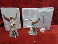 (2)Bradford Exchange angel figures.