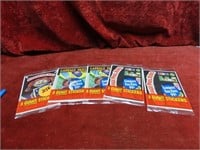 (5)NOS Giant Garbage Pail kid sticker cards.