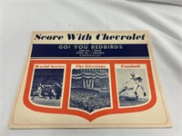 1963 Chevrolet Go! You Redbirds Score Booklet