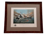 Framed Nautical Battle of Manila Wall Art Piece