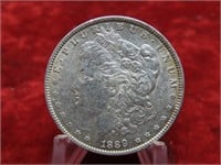 1889- Morgan Silver Dollar US coin.