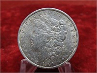 1889- Morgan Silver Dollar US coin.