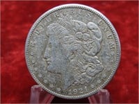 1921S- Morgan Silver Dollar US coin.