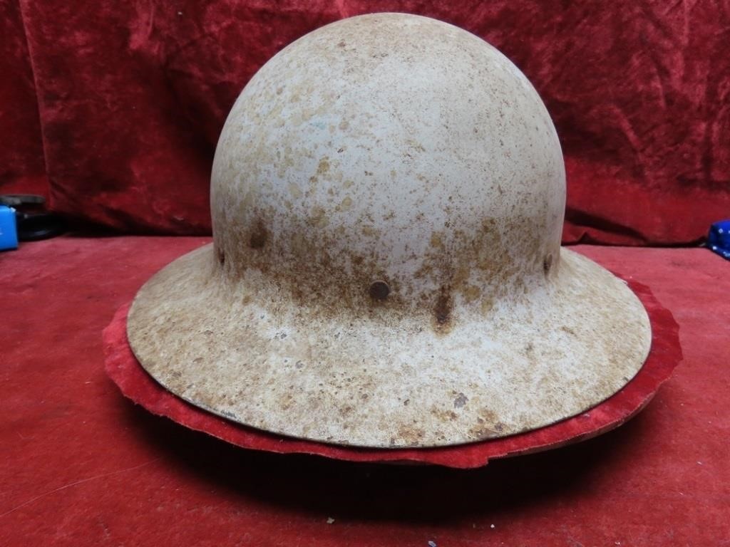 WWII Civil defense steel helmet.