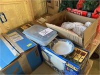 6 Boxes of Christmas Dishes & Snowmen