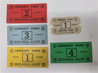 Vintage HersheyPark Game Tickets