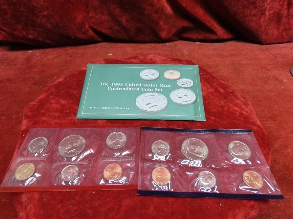 1993 -Uncirculated US mint coin set.