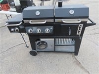 Gas & Charcoal grill combo.
