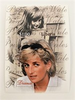 Liberia Princess Diana commemorative stamp