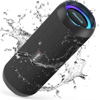 RIENOK Bluetooth Speaker Portable 30W Bass Button