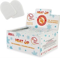 HEAT UP 20 PRS AIR ACTIVATED TOE WARMERS  AO-TOE-2