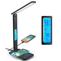 Desk Lamp with USB Charging Port,Wireless Charger
