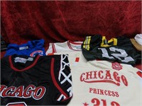 Chicago Bulls & Cubs Jersey shirts, Green Bay pack