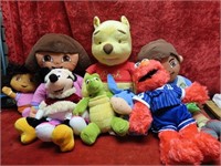 Plush animal figure lot. Teddy bears & more.