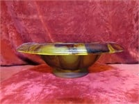 Art Deco cloud glass bowl.